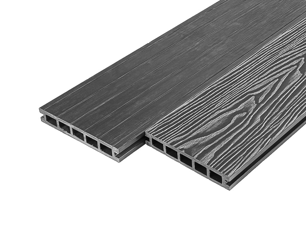 Террасная доска Deckart Praktik New Серая, 6000*150*24 мм