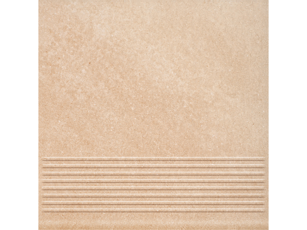 Клинкерная ступень с насечками Paradyz Mattone Sabbia, Beige, 300*300*8,5 мм