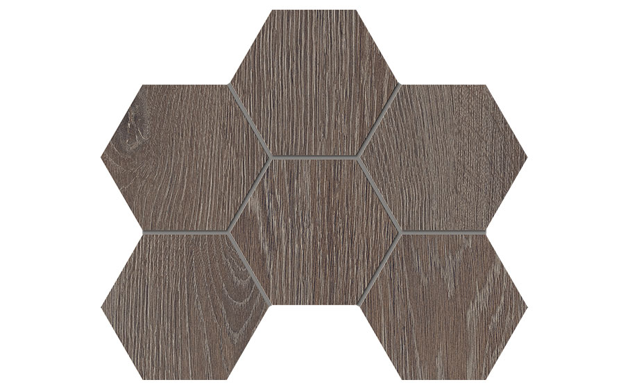 Мозаика Estima Hexagon Kraft Wood KW03, 285*250*10 мм