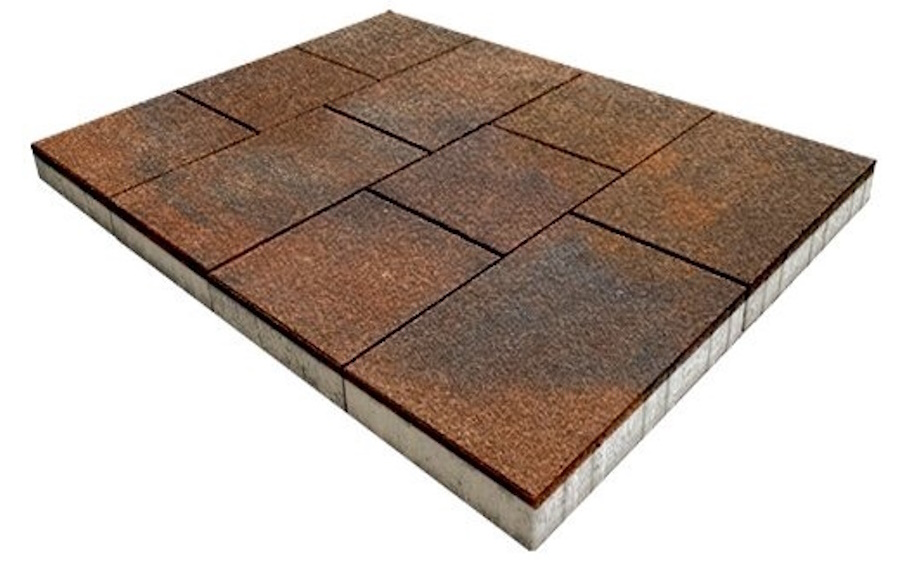 Плитка тротуарная SteinRus Инсбрук Ланс Б.5.Псм.6, Native, ColorMix Штайнрус, толщина 60 мм