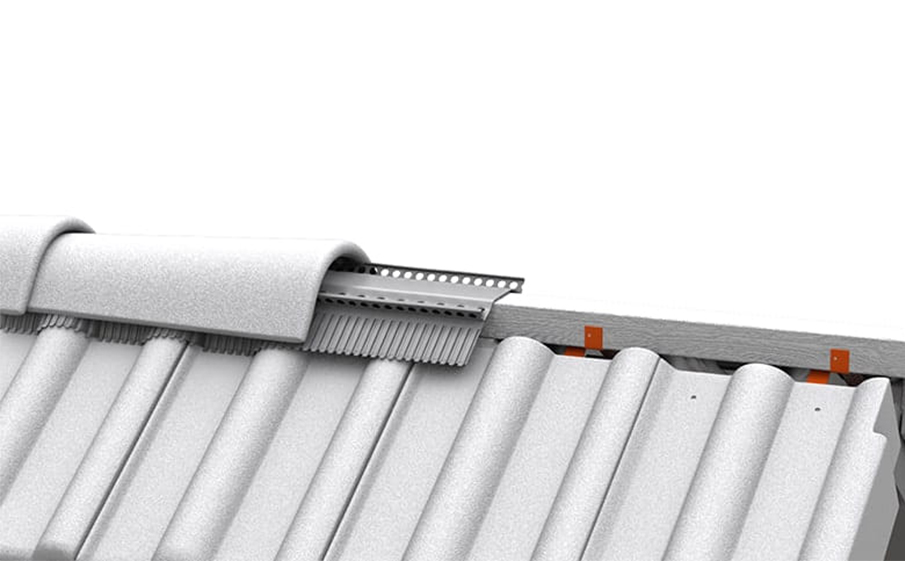 Крепление коньковой и хребтовой обрешетки BRAAS