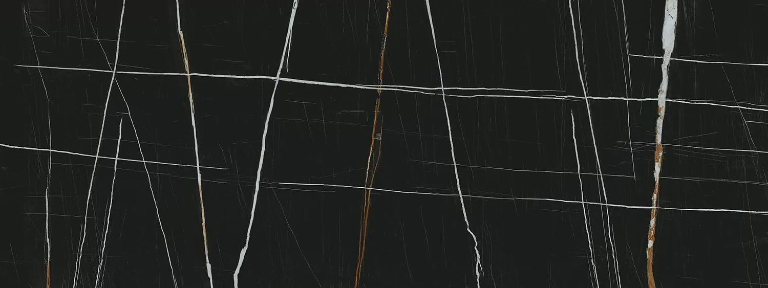 Керамогранит KERAMA MARAZZI Сахара Блэк черный лаппатированный обрезной, 3200*1195*6 мм