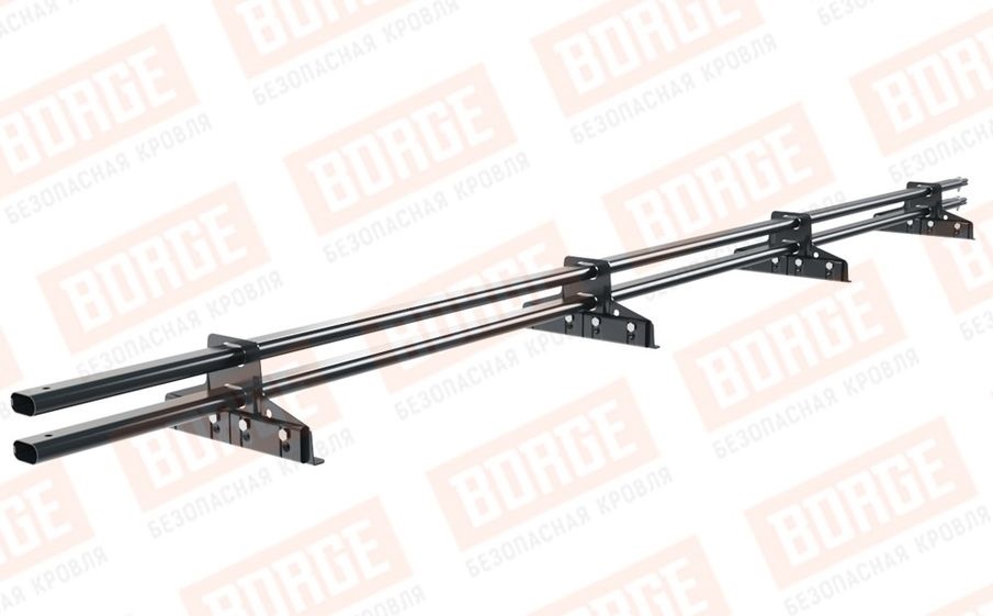 Снегозадержатель трубчатый Borge для фальцевой кровли оцинкованный RAL 7016, 3 м