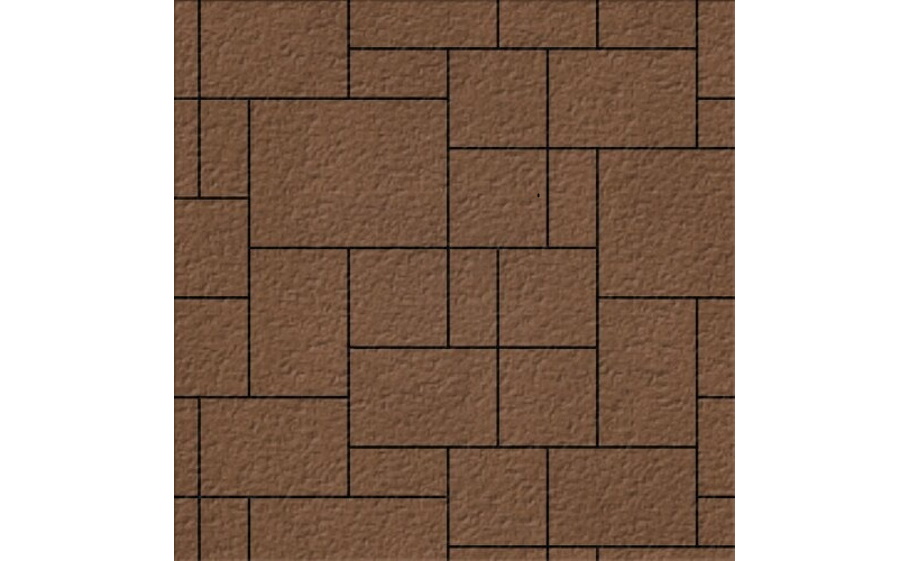 Плитка тротуарная SteinRus Инсбрук Альпен Б.7.Псм.6, Old-age, бежевый, толщина 60 мм