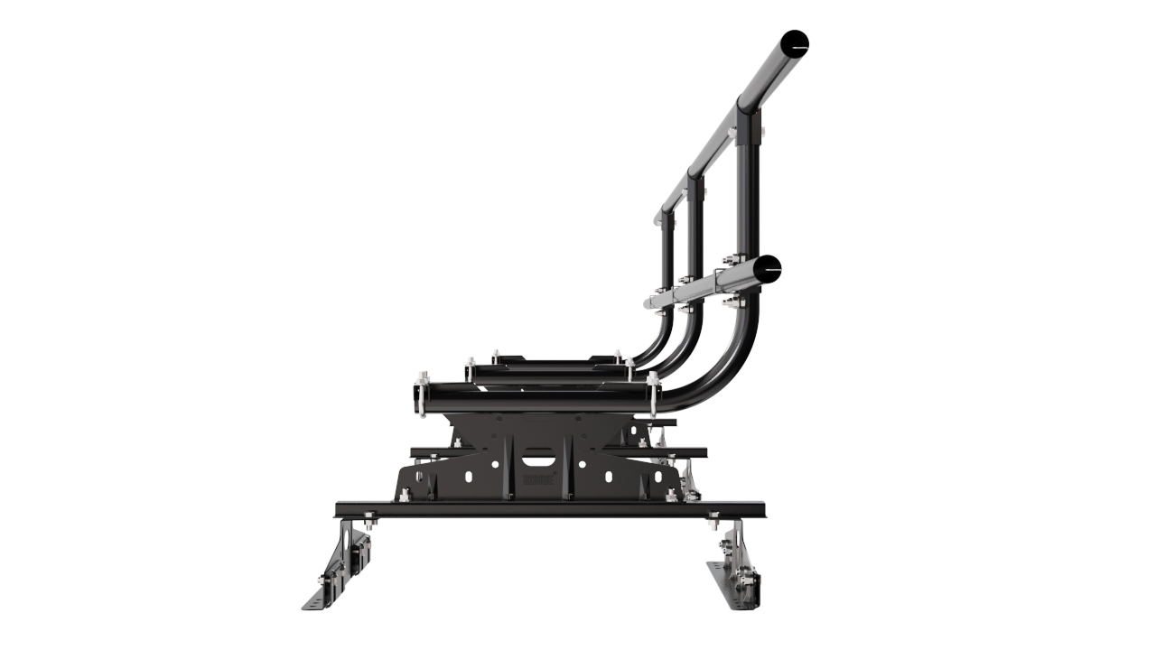 Кровельное ограждение Borge для монтажа параллельно фальцу оцинкованное RAL 9005 matt, 300*60 см