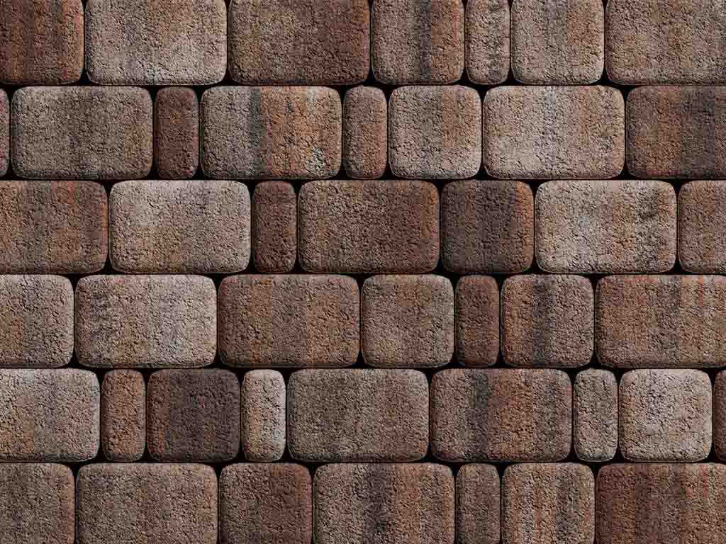 Плитка тротуарная Классико Б.4.КО.6 листопад гранит клен, комплект 3 шт, толщина 60 мм