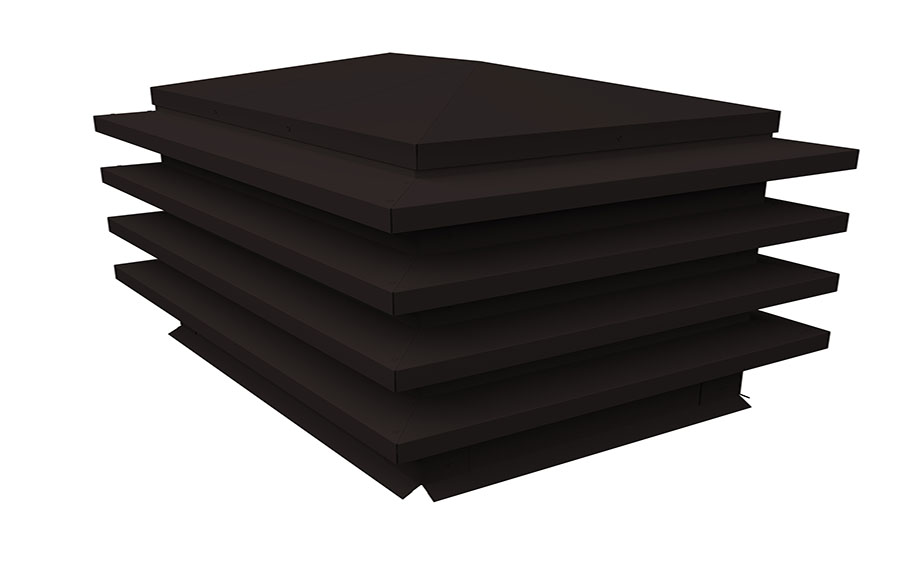 Дымник на трубу Grand Line елка 900*390 мм Drap RAL 9005