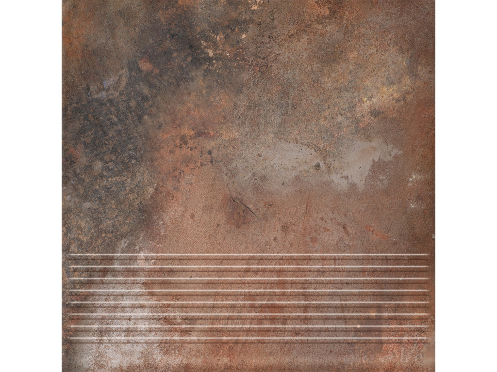 Клинкерная ступень с насечками Paradyz Arteon, Taupe, 300*300*8,5 мм