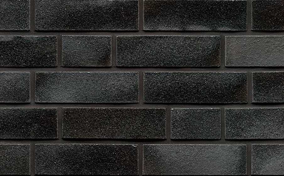 Кирпич клинкерный Muhr 05E Brilliant Schwarz гладкий, Spar NF, 240*55*71 мм