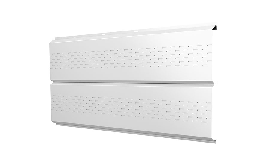 Софит Grand Line ЭкоБрус new без перфорации 0,45 PE RAL 9003