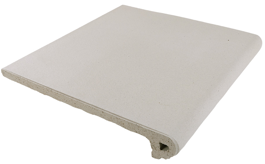 Клинкерная ступень-флорентинер Gres Aragon Cotto Blanco 330*325*18(53) мм