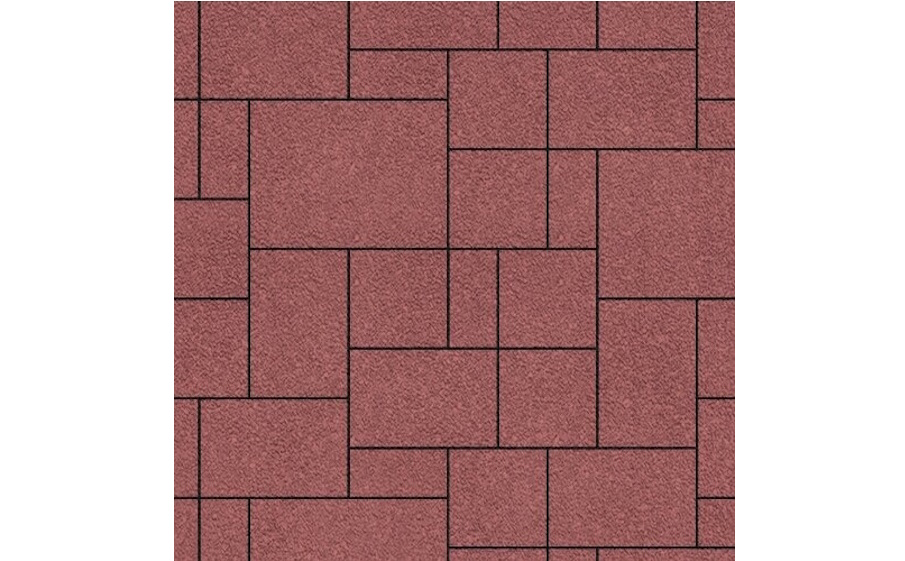 Плитка тротуарная SteinRus Инсбрук Альпен Б.7.Псм.6, Native, винный, толщина 60 мм