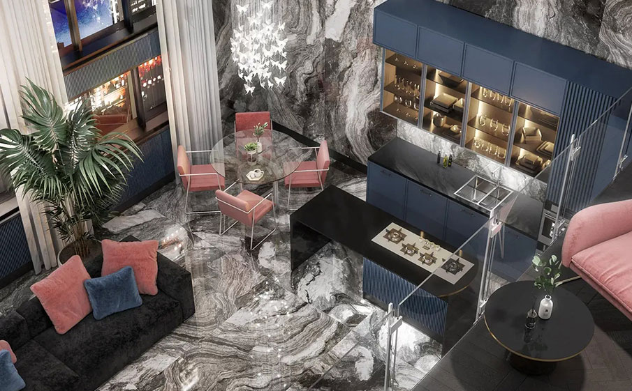 Керамогранит KERAMA MARAZZI Ониче серый темный лаппатированный обрезной, 1195*600*9 мм