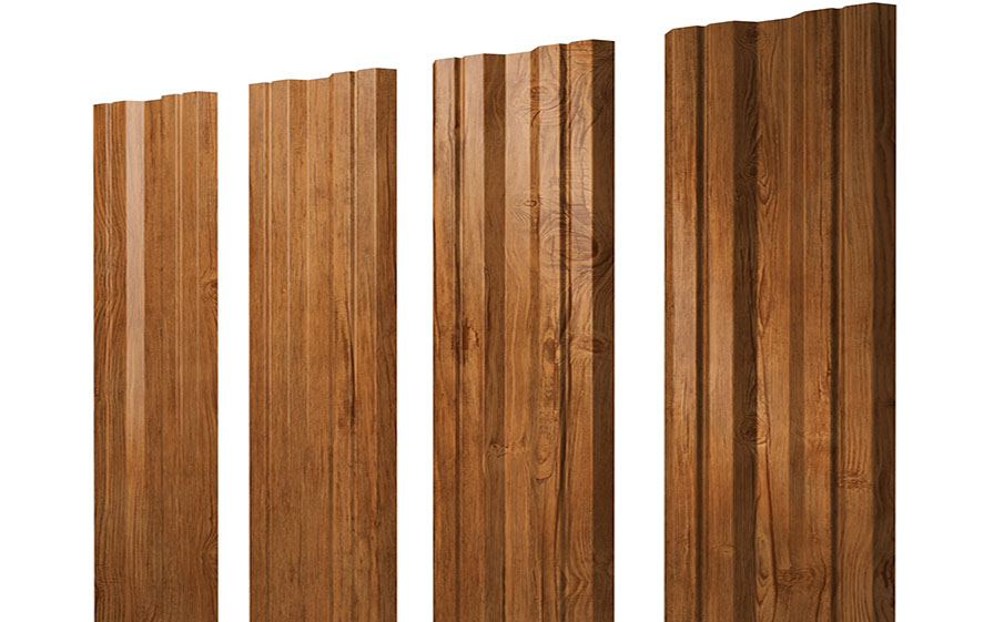 Штакетник Twin 0,45 Print Double Elite Golden Wood