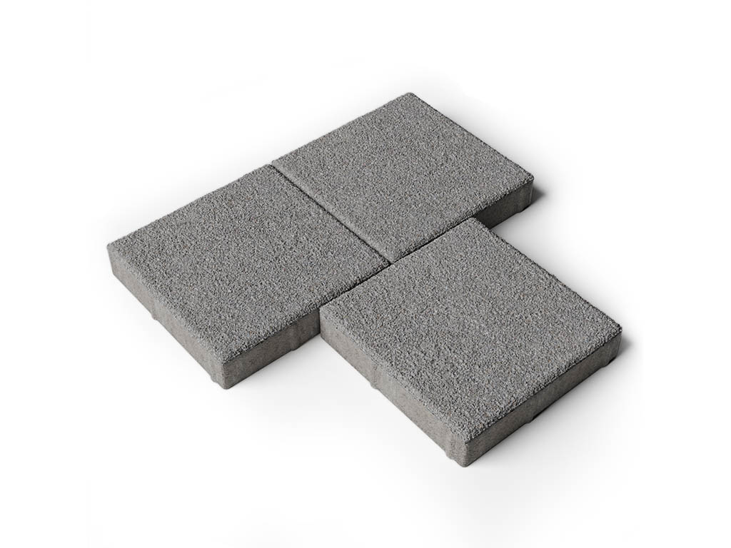 Плитка тротуарная Квадрат А.2.К.4 гранит, серый, 200*200*40 мм 