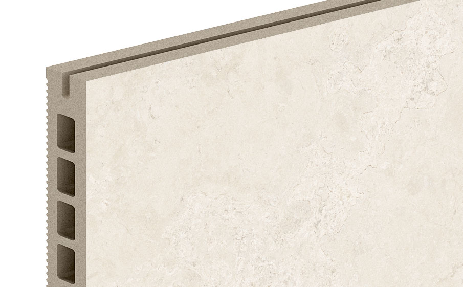 Керамогранитная плита для НВФ ExaTech Stone BO BL, 1600*397*20 мм