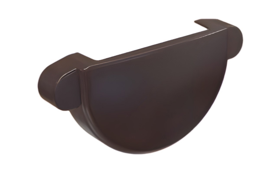 Заглушка желоба BRAAS, 150/100 мм, ПВХ, коричневый