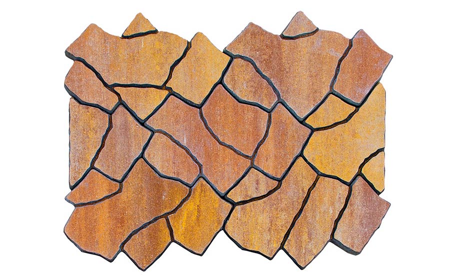 Плитка тротуарная BRAER Сан Тропе Color Mix Каньон, 982,5*1191,2*70 мм