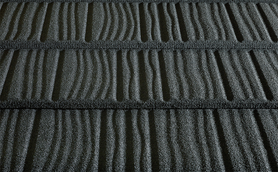 Композитная черепица рядовая Metrotile WoodShake Grey