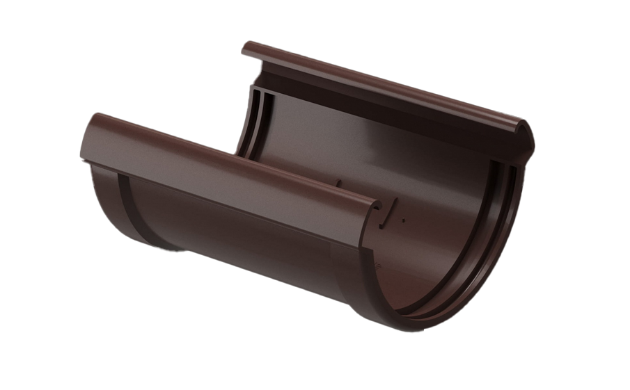 Соединитель желобов Docke LUX, шоколад