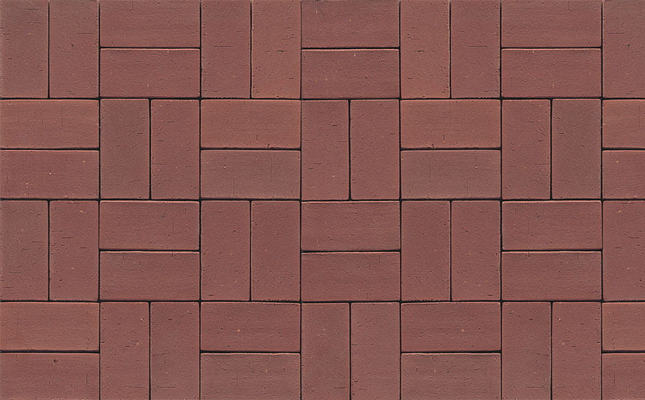 Тротуарная клинкерная брусчатка Muhr №03 Naturrot, 220*105*52 мм