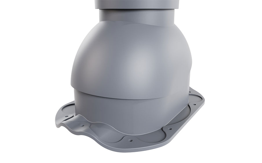 Роторная вентиляция Viotto для металлочерепицы Finnera d=110 мм утепленная, RAL 7024 графит