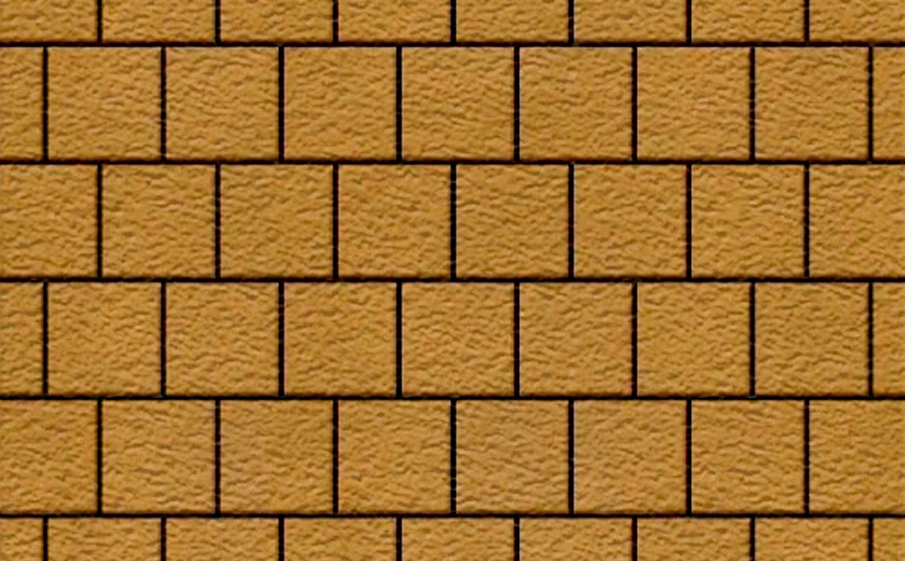 Плитка тротуарная SteinRus Армор В.2.К.8, Old-age, желтый, 100*100*100 мм