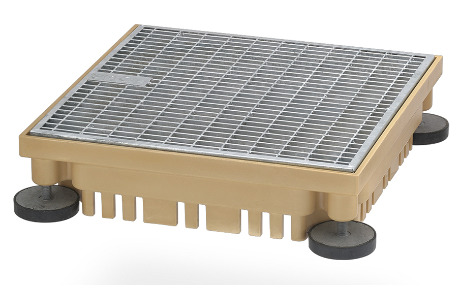 Шахта озеленения Sita, SitaGreen, 400*400*100-130 мм, ячейка 9*31 мм