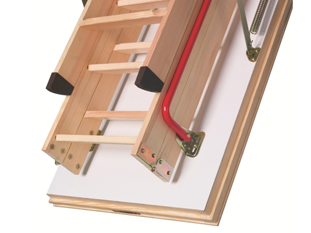 Деревянная чердачная лестница FAKRO LTK Thermo, 60*130/280 см