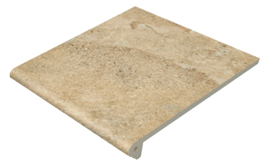 Ступень-флорентинер Gres Aragon Petra Ocre 330*297*14 мм