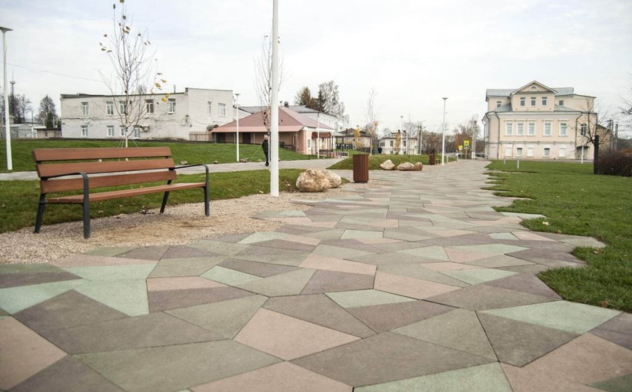 Плитка тротуарная Оригами Б.4.Фсм.8 листопад гладкий арабская ночь, комплект 6 шт, толщина 80 мм