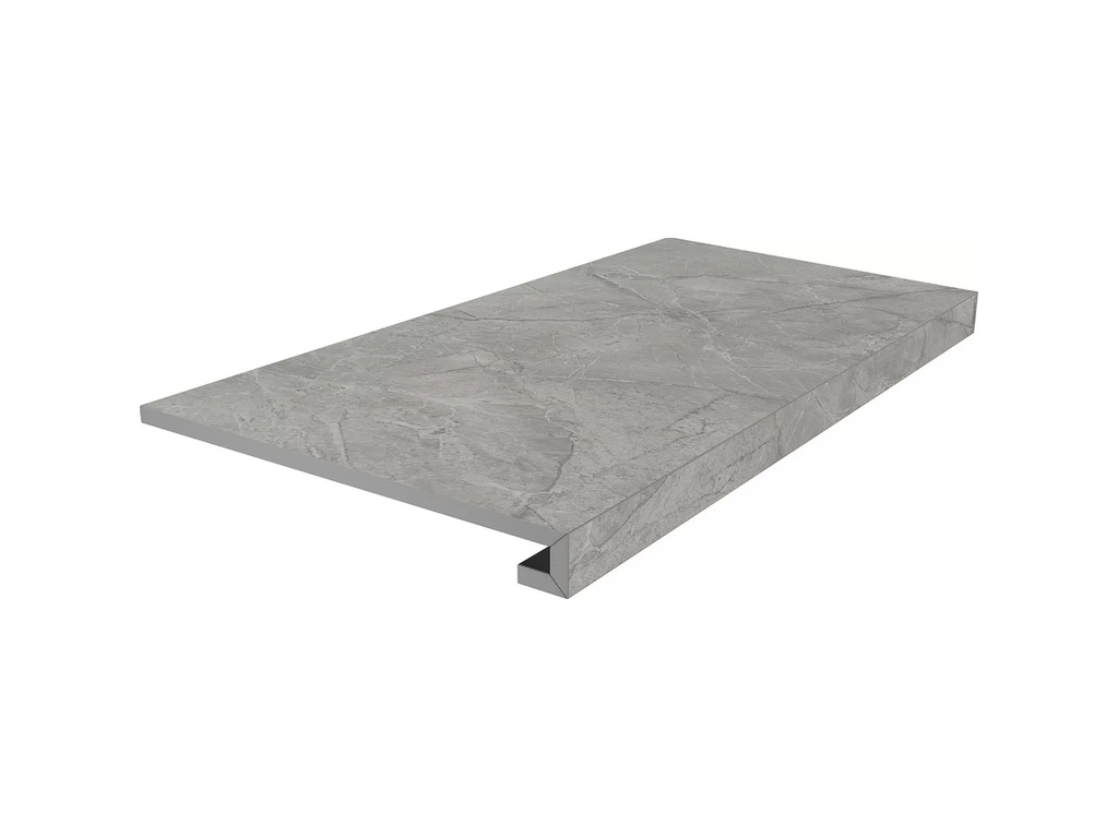 Ступень клееная KERAMA MARAZZI Риальто дымчатый обрезная, 800*330*9 мм