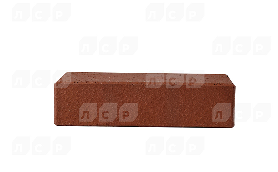 Тротуарная клинкерная брусчатка ЛСР Лондон красный, 200*100*50 мм