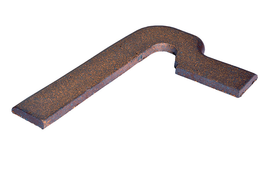 Клинкерный плинтус ступеней правый Terraklinker (Gres de Breda) Lava модель B, 410*80*80 мм