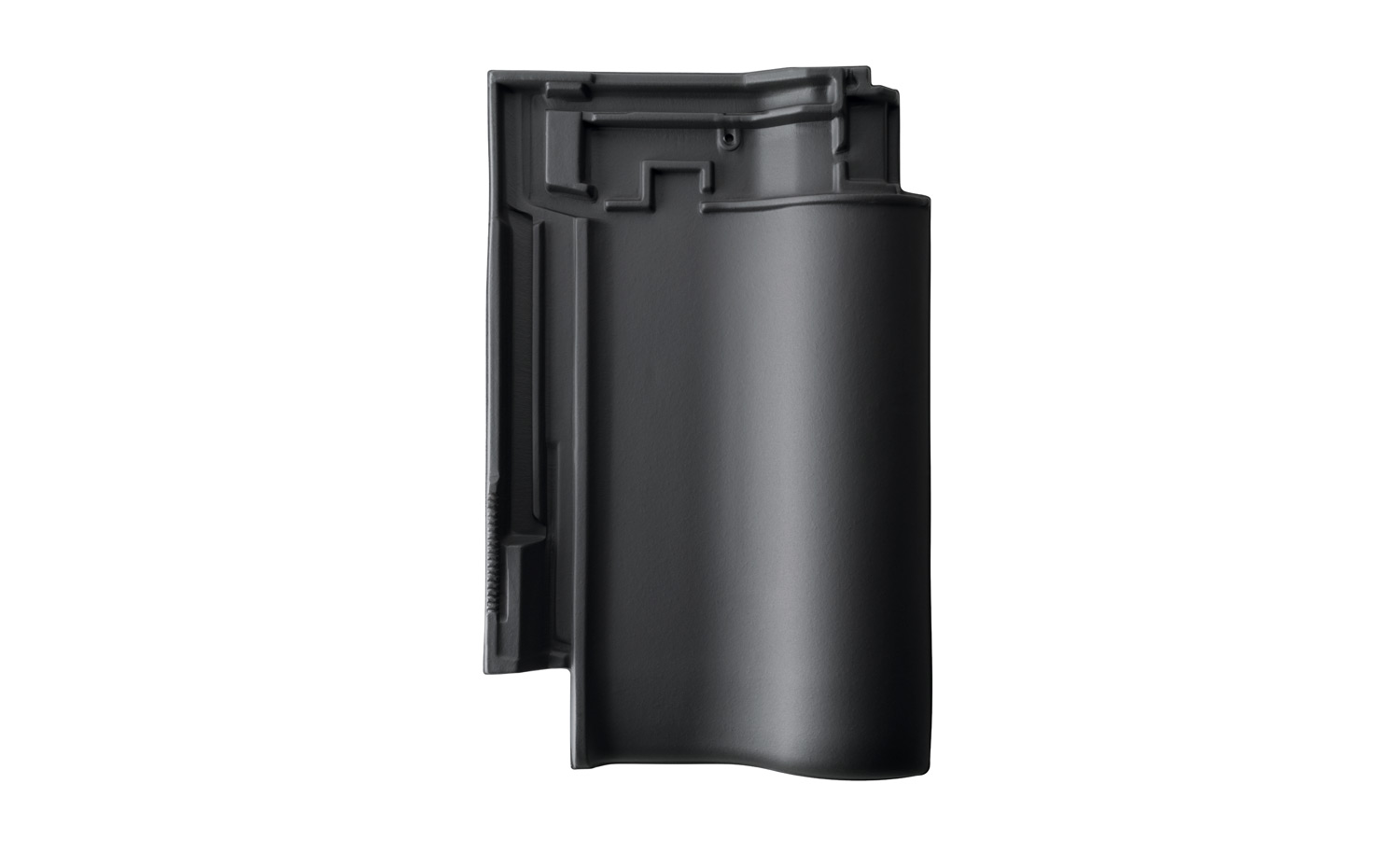 Керамическая черепица рядовая ERLUS Е 58 SL черный матовый, ангоб селект