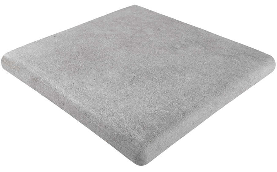 Клинкерная угловая ступень-флорентинер Gres Aragon Capri Gris 330*330*18(53) мм