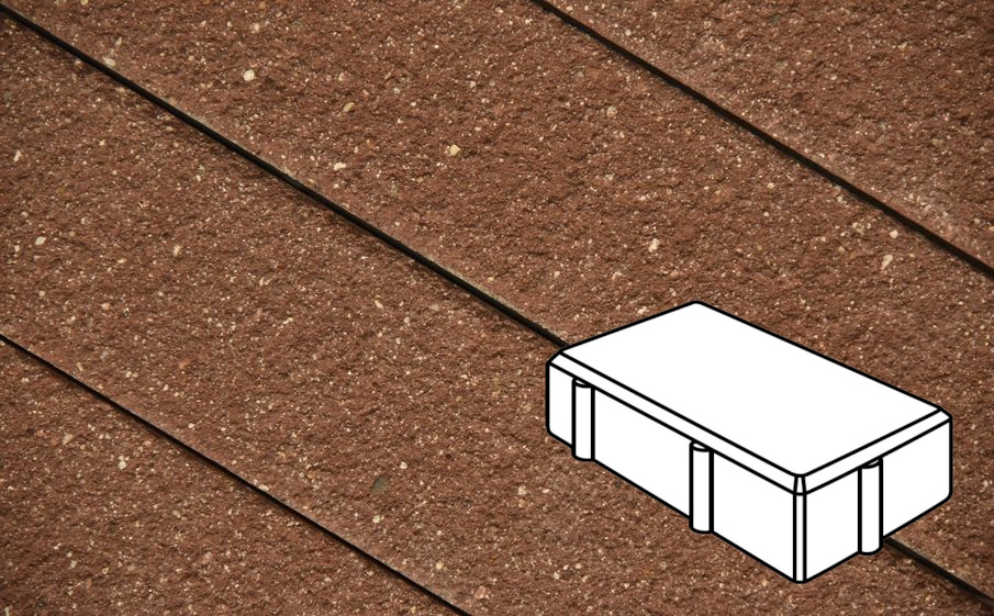 Плитка тротуарная Готика Premium Bronze, Брусчатка Б.2.П.7, №9, 200*100*70 мм