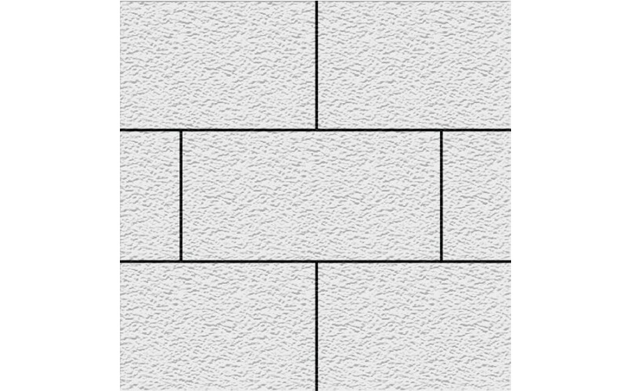 Плитка тротуарная SteinRus Парк Плейс Б.3.П.8, Old-age, белый, 600*300*80 мм