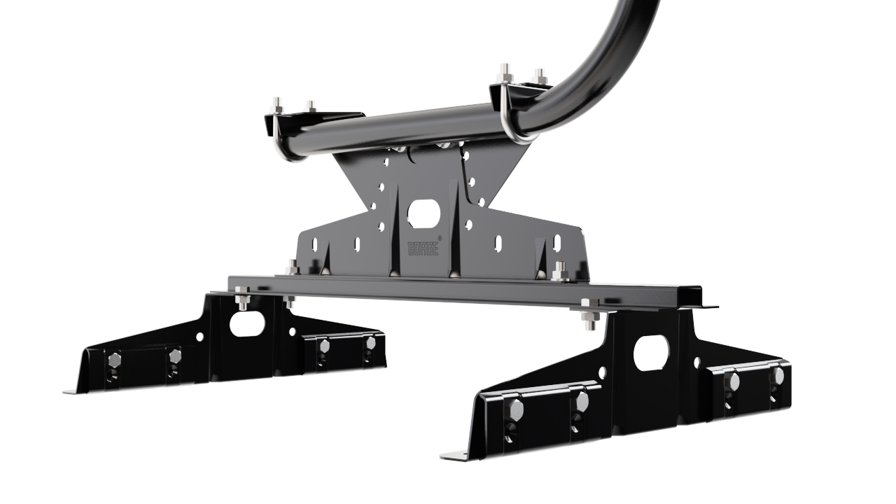 Кровельное ограждение Borge для монтажа параллельно фальцу оцинкованное RAL 9005 matt, 300*60 см