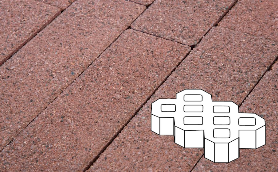 Плитка тротуарная Готика Premium Gold, Экопарковка Б.6.ГР.10, №8, 600*400*100 мм