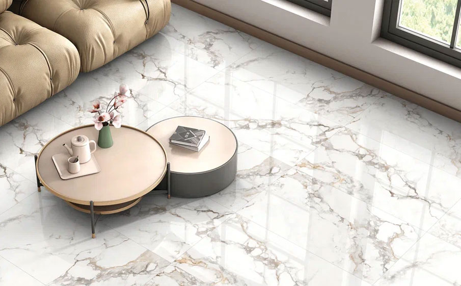 Керамогранит Eternal glossy Antique Carrara, 1200*600*9 мм