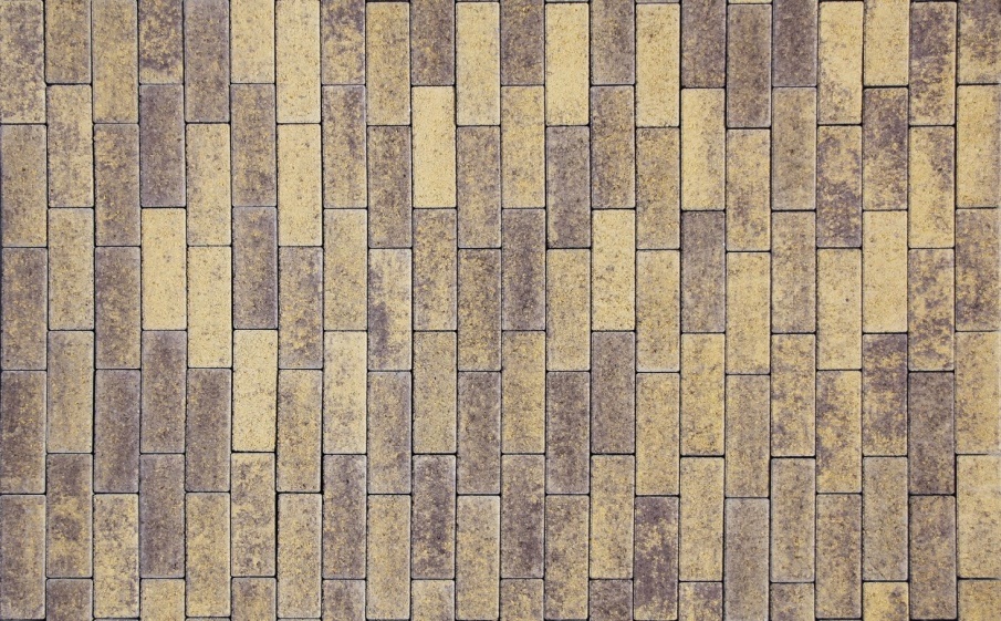 Плитка тротуарная Паркет Б.9.Псм.8 листопад гладкий янтарь, комплект 4 шт, толщина 80 мм