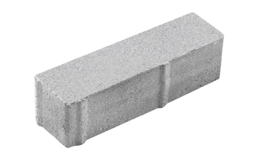 Плитка тротуарная Прямоугольник Б.8.П.8 стандарт гладкий белый, 360*80*80 мм