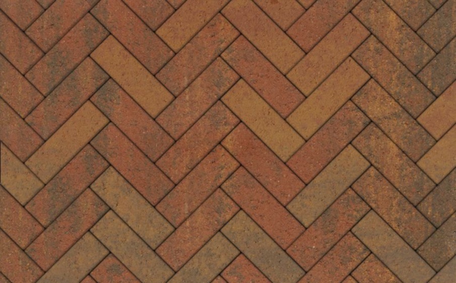 Плитка тротуарная Паркет Б.16.Псм.8 листопад гладкий арабская ночь, комплект 6 шт, толщина 80 мм