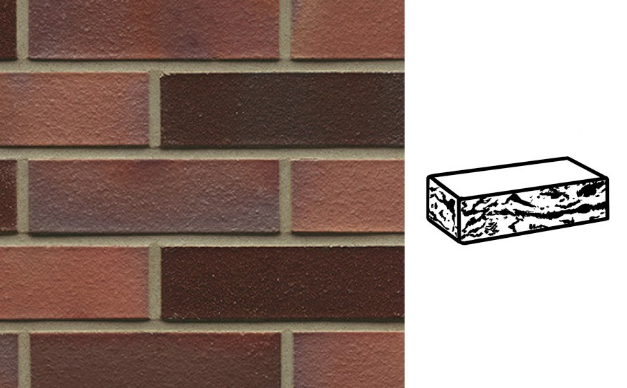 Кирпич клинкерный Muhr 04 EG Rotbraun-bunt Edelglanz готик, 240*55*71 мм