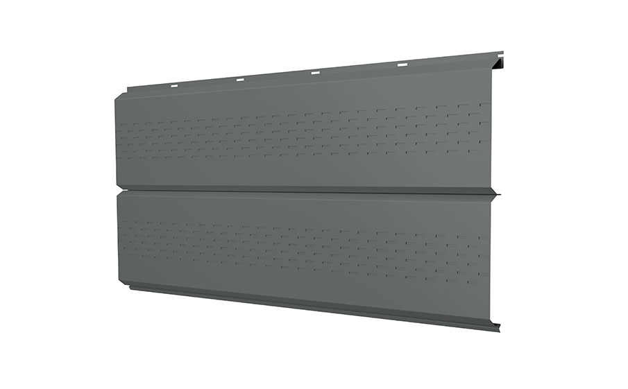 Софит Grand Line ЭкоБрус new без перфорации 0,45 PE RAL 7005