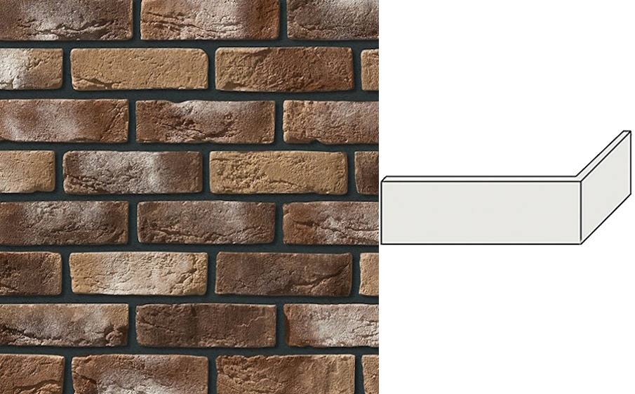 Декоративный кирпич Leonardo Stone угловой элемент Орли 191/98*65*10 мм 402