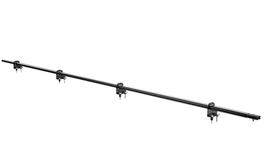 Снегозадержатель однотрубчатый Borge для кровли из металлочерепицы оцинкованный RAL 9005 matt, 3 м