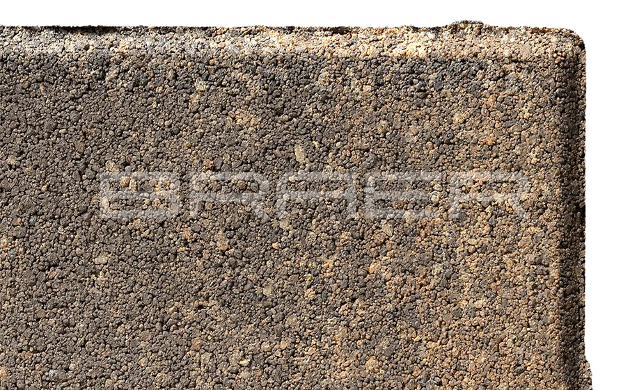 Плитка тротуарная BRAER Прямоугольник Color Mix Каштан, 200*100*60 мм