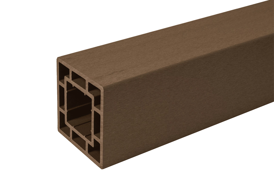 Столб заборный CM Рэлинг (CM Railing) Тик (Teak), 3000*120*120 мм
